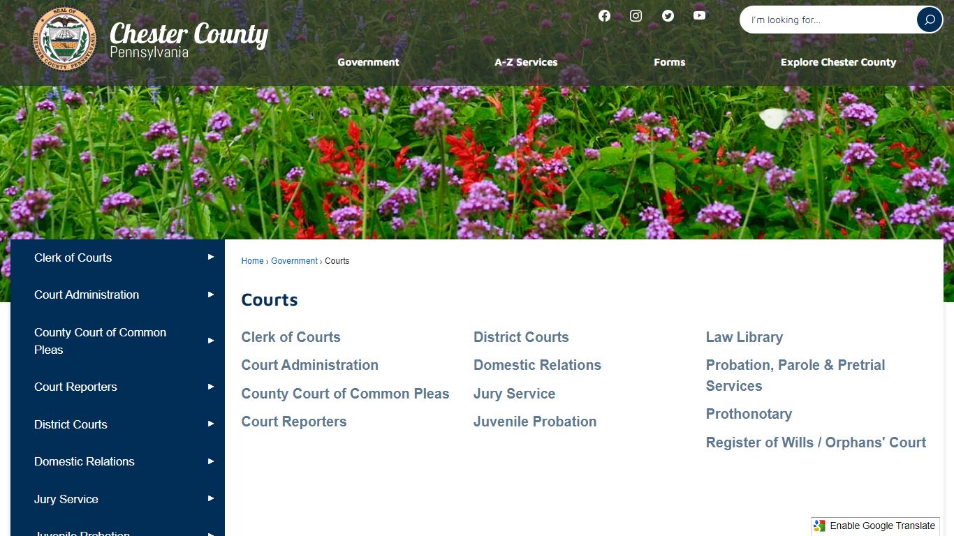 Courts | Chester County, PA - Official Website